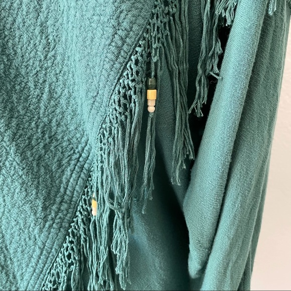 VINTAGE AMAZING BEADED FRINGE JACKET SHIRT TOP M - Picture 6 of 14